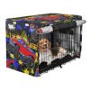 RPLIFE Dog Crate Cover, Cute Cartoon Truck, Windproof, UV-Resistant, Size S view 2