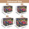 RPLIFE Dog Crate Cover, Cute Cartoon Truck, Windproof, UV-Resistant, Size S view 3