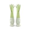 MZYFDC Long Thick Waterproof Rubber Cleaning Gloves, Green view 1