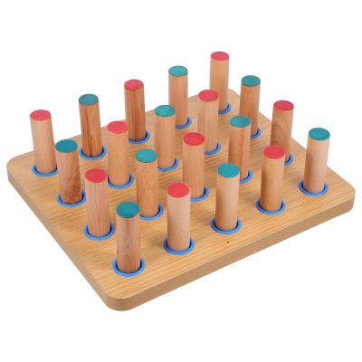 GLEAVI Large Finger Rehabilitation Pegboard with Wooden Pegs
