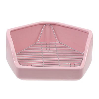 ibasenice Weighted Ceramic Rabbit Litter Box for Small Pets