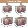 RPLIFE London Red Bus Dog Crate Cover, S-XL, Breathable, Roll-Up Sides, Helps Reduce Barking, Size XL view 3