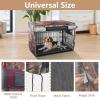 RPLIFE London Red Bus Dog Crate Cover, S-XL, Breathable, Roll-Up Sides, Helps Reduce Barking, Size XL view 4