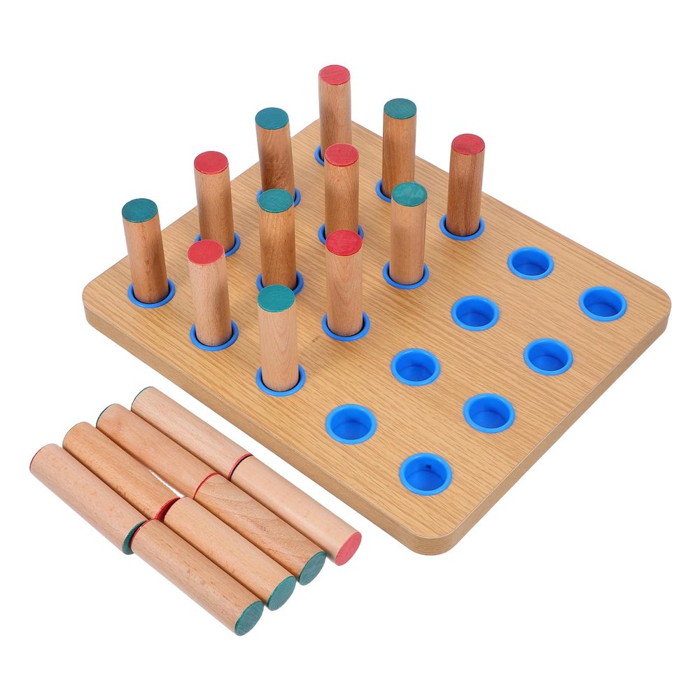Beaupretty Large Hand Therapy Pegboard with Pegs for Finger Rehabilitation