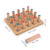Beaupretty Large Hand Therapy Pegboard with Pegs for Finger Rehabilitation view 2