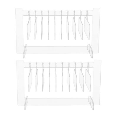 LIFKOME 2-Piece Acrylic Nail Tip Display Boards