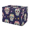 RPLIFE Dog Crate Cover with Floral Skull Pattern, Mesh Windows, Large view 1