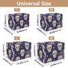 RPLIFE Dog Crate Cover with Floral Skull Pattern, Mesh Windows, Large view 3