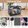 RPLIFE Dog Crate Cover with Floral Skull Pattern, Mesh Windows, Large view 4