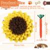 KEORHEZ Dog Snuffle Mat, Sunflower Design, Includes Puppy Chew Toy view 2