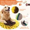 KEORHEZ Dog Snuffle Mat, Sunflower Design, Includes Puppy Chew Toy view 3