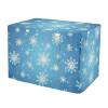 RPLIFE XL Dog Crate Cover with Snowflake Gradient, Mesh Windows, Water-Resistant, Blue view 1