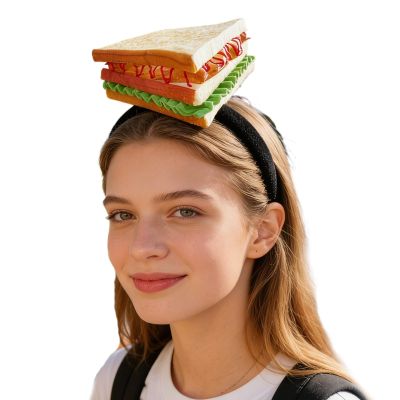 Sandwich Bread Headband, Fun and Comfortable Food-Themed Hair Accessory
