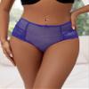 ohmydear Women's Blue Lace Panties 4XL view 3