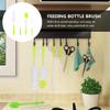 Nylon Bottle Brush with PP Handle, 4-Piece Set, Green view 3