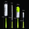 Nylon Bottle Brush with PP Handle, 4-Piece Set, Green view 4