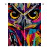 Mistela Blackout Curtains, Opaque Owl Design, Colorful Bird Animal Pattern, 2-Piece Set, H245 x W140 cm view 3