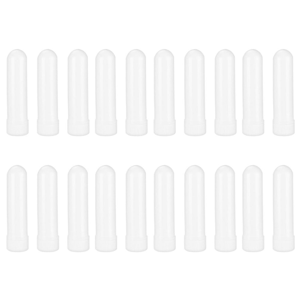 SEWOART 20-Piece Plastic Essential Oil Containers, Lightweight and Refillable for Aromatherapy, Slows Evaporation and Prevents Leaks for Colds and Sinusitis