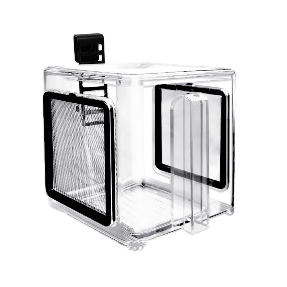 Aquarium Breeding Box, Acrylic Fry Container with Hanging Divider