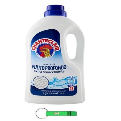 Chanteclair Deep Clean Liquid Laundry Detergent, 28 Washes, 1,260 mL + Free Beni Culinari Keychain
