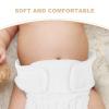 3-Pack Cotton Cloth Diaper Pants for Newborns, White view 3