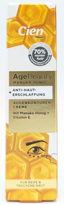 Cien Age Beauty Manuka Honey Anti-Sagging Eye Contour Cream for Mature and Dry Skin, 15 ml