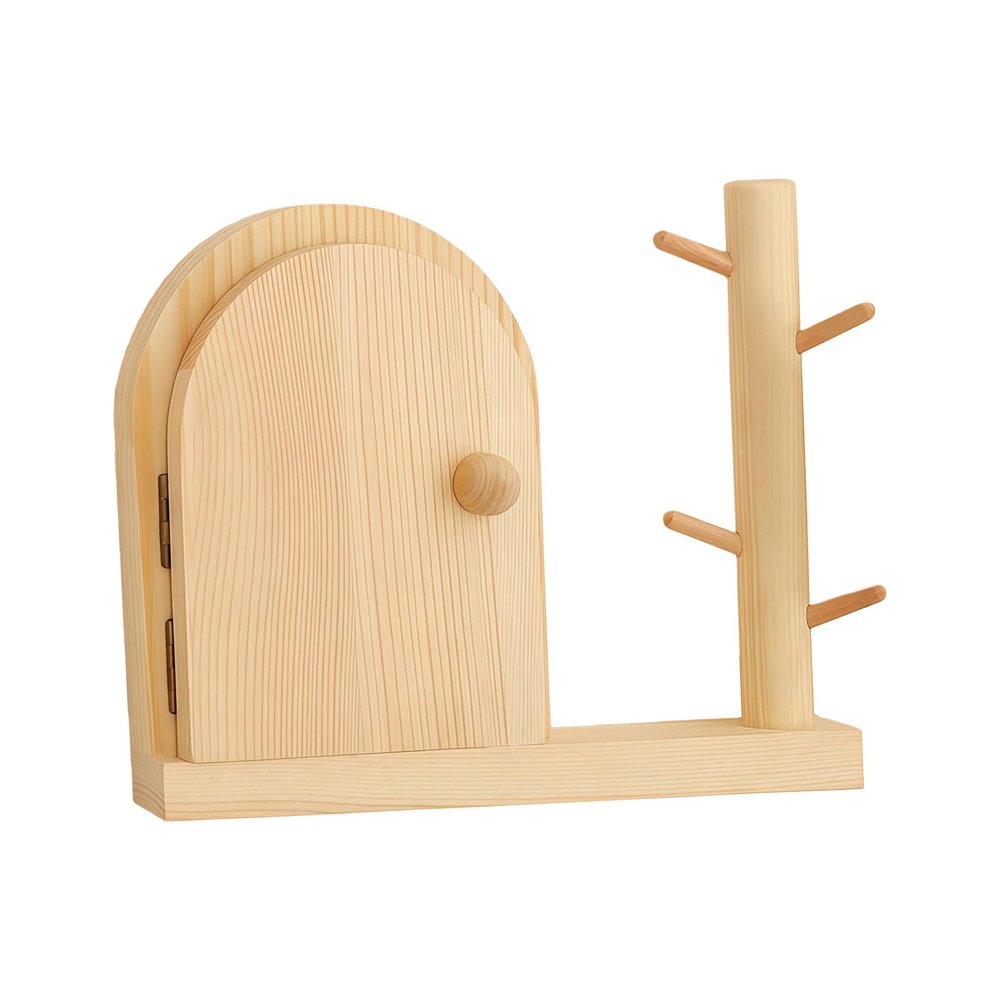 ZEPFJHE Wooden Outlet Safety Cover, Nordic Design