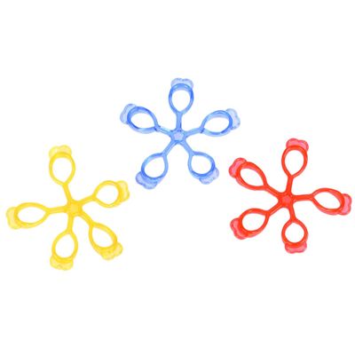 Homoyoyo 3-Piece Finger and Hand Trainers, Yellow/Blue/Red
