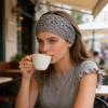 Pearl-Embellished Lace Headband for Women view 2
