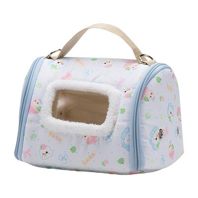 Bird Travel Cage 23.5 x 18 x 16 cm, Portable Cotton Velvet Carrier