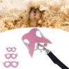 FILFEEL Soft Faux Leather Hamster Harness with Leash and Bell - Comfortable Walking Vest for Small Pets in Pink view 3