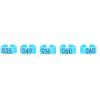 FILFEEL 001–100 Numbered Bird Leg Bands, Lightweight Identification Rings for Pigeons, Reusable (Blue) view 1