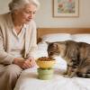 15° Inclined Cat Bowl for Neck Relief - Removable Cat Dish view 2