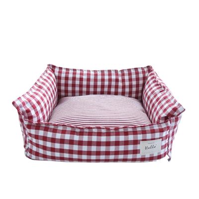 RXJMKCZ Grid Pet Sofa Bed for Small Dogs and Cats