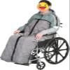 ZGHQHCDRH Wheelchair Blanket – Warm Leg and Lower-Body Cover, Universal Fit (Gray) view 1