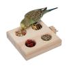 Wooden Bird Feeder Toy - Natural Wood Treat Dispenser for Fun and Interaction view 1