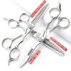 6-Inch Professional Hair Cutting Scissors, Japanese 440C Stainless Steel, 3-Piece Set view 2