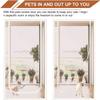 Pet Screen Door with Adjustable Mesh Curtain and Zipper, White, 150 x 220 cm view 3