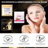 12-Pack Hydrating Facial Sheet Mask Set with Collagen and 24K Gold view 2