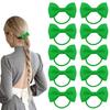 ELNX 10-Piece Green Bow Scrunchies view 1