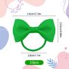 ELNX 10-Piece Green Bow Scrunchies view 2