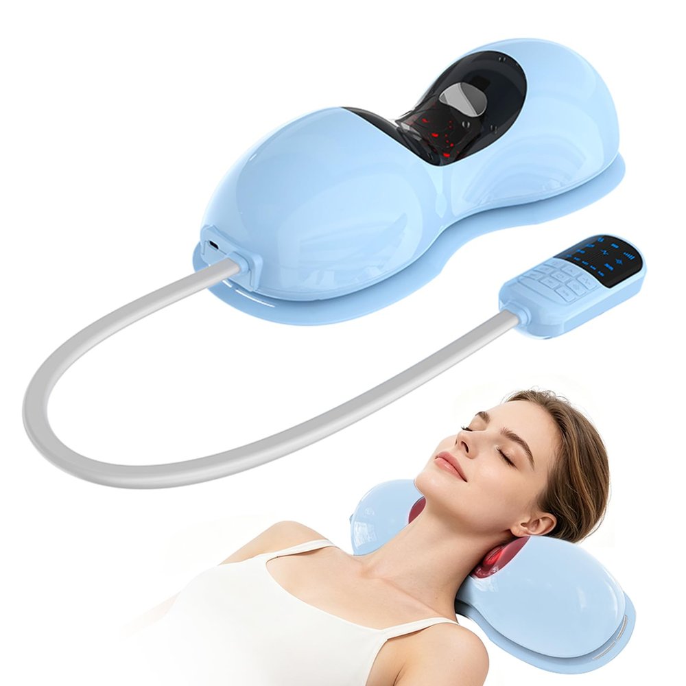 Heated Neck Massager Pillow with Adjustable Temperature