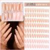 96 Coffin Press-On Nails, 4 Nude Shades, 10 Sizes, Full-Cover Breathable Fake Nails view 3