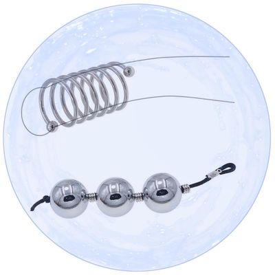 QiKKago 30 mm Adjustable Elastic Training Ball Spiral Coil Loop, Men's Fitness Accessory (3 Balls)
