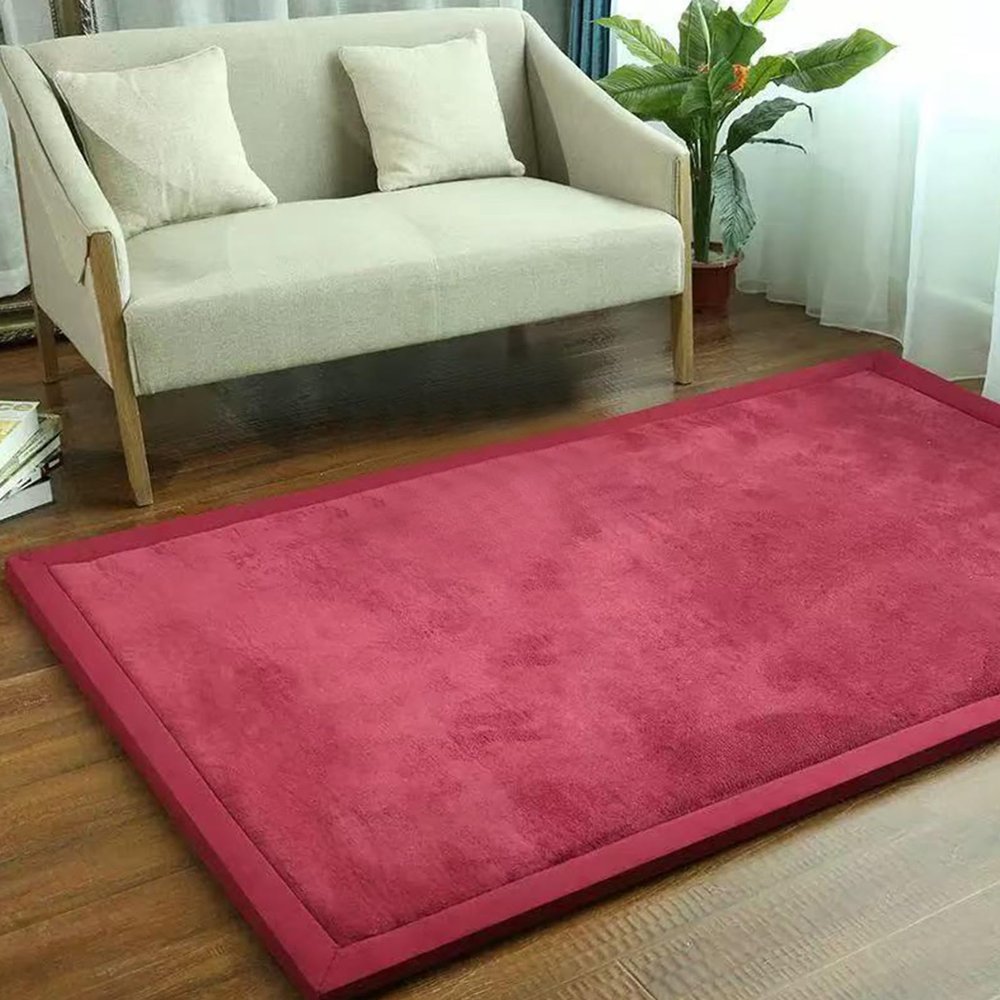 Baby Play Mat, 2 cm Thick, Non-Slip Short-Pile Rug, 70 x 100 cm