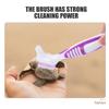 FOMIYES Turtle Shell Cleaning Brushes, 3-Piece ABS Set, Double-Sided view 4