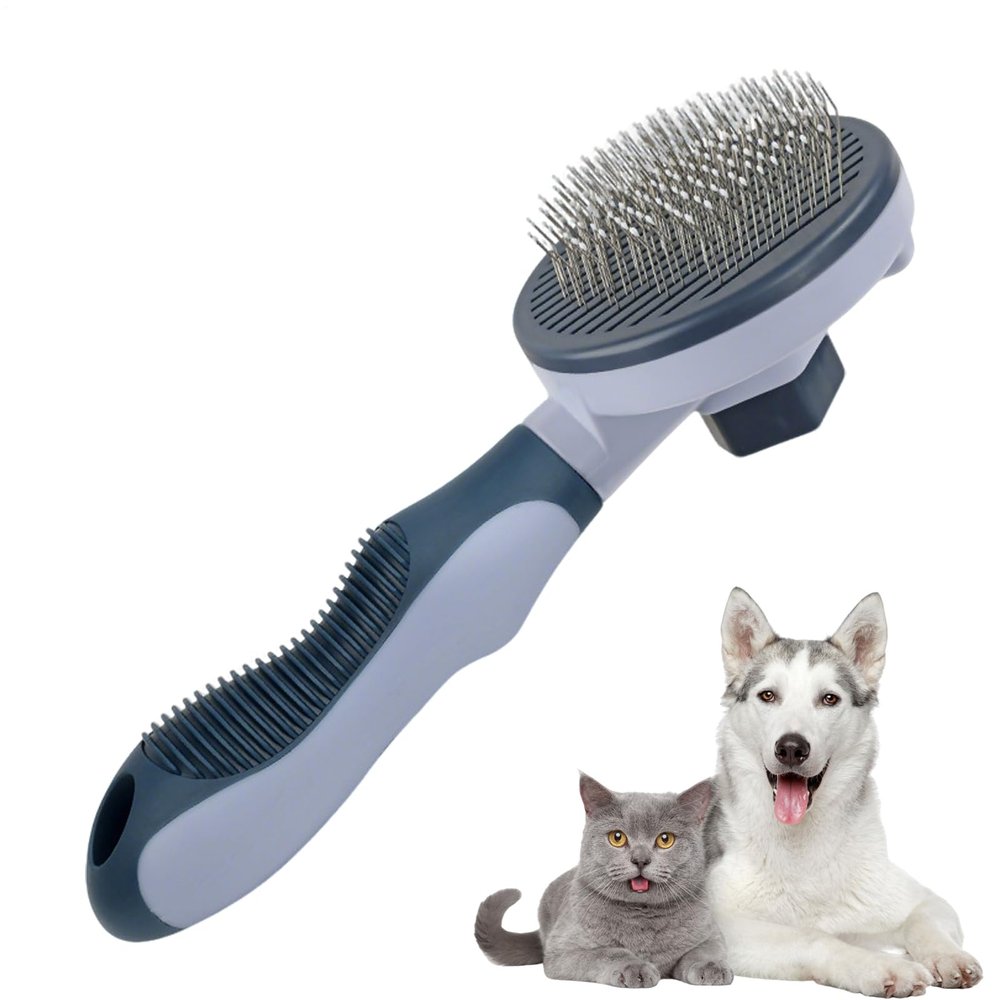 Cat Grooming Brush, Stainless Steel, Portable, Non-Slip