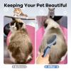 Cat Grooming Brush, Stainless Steel, Portable, Non-Slip view 3