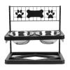 Fabater Sturdy Elevated Dog Feeder Stand, Height-Adjustable, with 2 Stainless Steel Bowls for All Breeds view 3