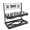 Fabater Sturdy Elevated Dog Feeder Stand, Height-Adjustable, with 2 Stainless Steel Bowls for All Breeds view 4